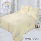 100% Polyester Home Fashion Embroidery Blanket Set