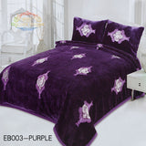 100% Polyester Home Fashion Embroidery Blanket Set