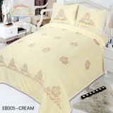 100% Polyester Home Fashion Embroidery Blanket Set